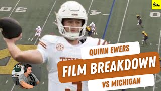 Texas Football Quinn Ewers Best Throws vs Michigan [upl. by Fry]