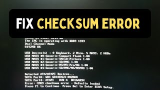 How to Fix CMOS Checksum Error on Windows 11 [upl. by Rabaj]