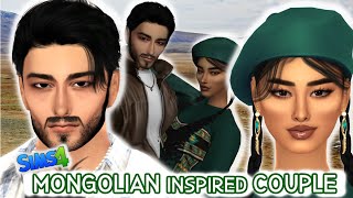 Ethnic Inspired Couple  FULL CC LINKS  Sims 4 CAS amp Sim Download [upl. by Nameerf]