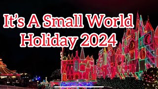 🎄🎁Amazing Christmas Lights Disneyland  It’s A Small World Ride POV 2024  Anaheim California [upl. by Anid]