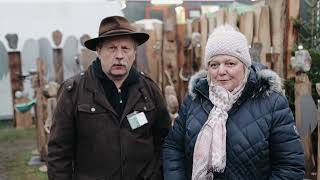 Interview Ewald und Ursula Marischen  Holz und Steindesign auf dem Weihnachtsmarkt Marbeck [upl. by Bria]