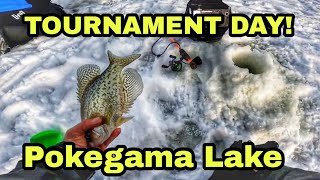 Ice Fishing Crappies  TOURNAMENT DAY  Pokegama Lake [upl. by Wallack]