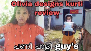 Olivia designs by Achus online kurti review kunjus series [upl. by Ahsimaj]