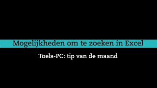 Zoeken in Excel er kan meer dan je denkt [upl. by Toby]