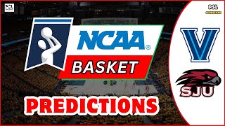 Saint Josephs Hawks vs Villanova  NCAA Mens College Basketball Predictions 2024  13th December [upl. by Etireuqram377]