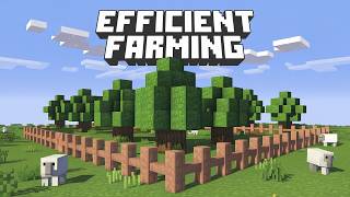 Efficient Wood Farming Build the Ultimate Tree Farm in Minecraft [upl. by Eemla596]