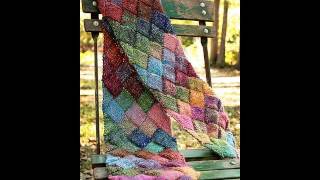 Learn to Knit an Entrelac Scarf [upl. by Kra]