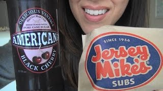 SassEsnacks ASMR Mukbang Eating Jersey Mikes Sandwich  Crunchy Potato Chips  Stranger Things TV [upl. by Atsilac]