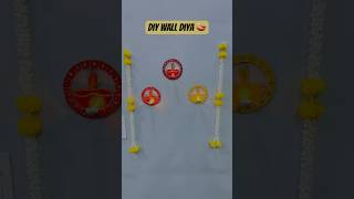 DIY wall diya 🪔for Diwali decorationday 45 diwali diya decoration shorts youtubeshorts [upl. by Madel]