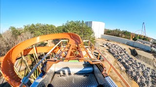 Reptilian Trackless Roller Coaster Front POV  Kings Dominion VA [upl. by Glennon]