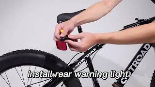 Outroad Fat Tire Mountain Bike  PRODUCT REVIEW terrible do not buy  assembly instructions video [upl. by Alarice]