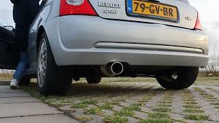 Renault Clio RS 172 Exhaust Sound [upl. by Mattox495]