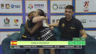 Carla Escrich ESP  Senior Ladies  Short Program  ASWC IBAGUE 2023 [upl. by Brion]