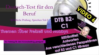 DTB B2C1VIDEO 6Teil2 Diskussion Telc B2deutschfürdenBerufDiskussionPrüfungB2 DTB C1 [upl. by Garson]