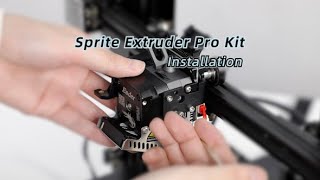 How to Install Creality Sprite Extruder Pro Kit on Your Ender3 Series 3D Printer [upl. by Julio]