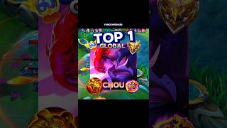 Top One Global Chou build and Emblem mobilelegends shorts mlbb chou [upl. by Erle]