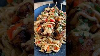 These Air Fryer Chicken Skewers with Chipotle Drizzle Are NEXTLEVEL Delicious [upl. by Amitie]