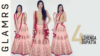 4 Gorgeous Ways To Drape A Lehenga Dupatta To Give It A New Look [upl. by Naresh]