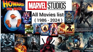 All MARVEL Movies  1986  2024  list [upl. by Zadack]