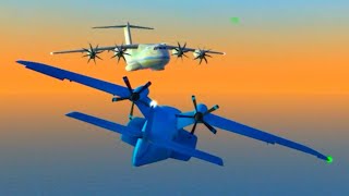 Midair collisions in Turboprop Flight Simulator with Realistic Sounds Part 10 [upl. by Bajaj]