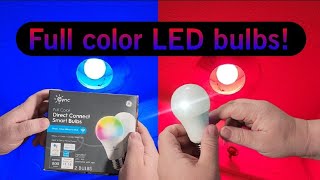 Review GE Cync Full Color LED Smart Lightbulbs [upl. by Garap]