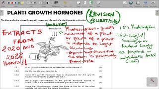 Plants Growth Hormones Revision Question Grade 12 Life Sciences [upl. by Ailey]