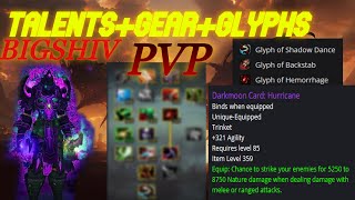 Cataclysm Classic Rank 1 PvP Talents Glyphs Gear for Arena Bigshiv [upl. by Lindbom774]