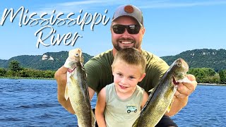 Mississippi River Walleye Fishing Catch Clean Cook [upl. by Annissa825]