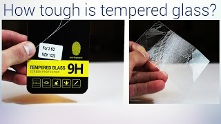 How tough are Tempered Glass Screen Protectors [upl. by Adlesirk]