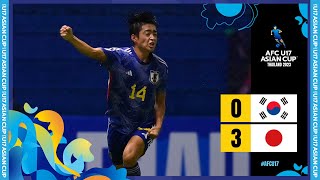 AFCU17  Full Match  Final  Korea Republic vs Japan [upl. by Ahsirt640]