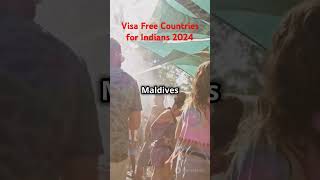 Visa Free Countries List for Indians in 2024 shorts travel visafreecountries [upl. by Baxie]