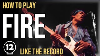 Fire  The Jimi Hendrix Experience  Guitar Lesson [upl. by Sedruol194]