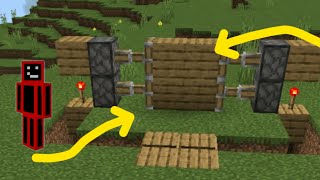 Simple 2x2 Piston Door Tutorial  Minecraft Bedrock Edition [upl. by Mungovan]