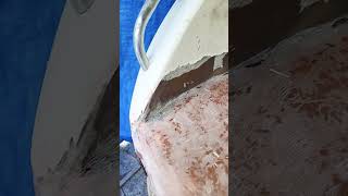 calmdown fiberglass boatrestoration fishing fiberglassboat satisfying [upl. by Ergener]