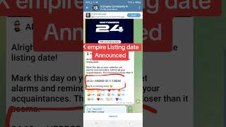 X empire Listing date announced [upl. by Ludlew]
