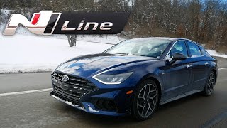 Review 2022 Hyundai Sonata N Line  Burnout Machine [upl. by Ahsinuq710]