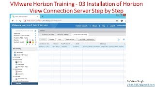 VMware Horizon Training  03  Installation of Horizon View Security Server Step by Step [upl. by Eenerb976]