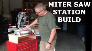 Mobile Miter Saw Station on Rolling Tool Cart  Part One [upl. by Dalia242]