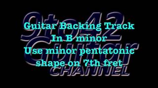 Backing Track In B minor Bm [upl. by Hildebrandt]