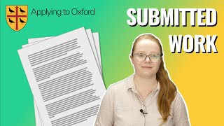 What to submit for Written Work when applying to Oxford [upl. by Attikram]