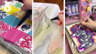 ｢📓｣ Sketchbook Ideas Compilation TikTok 1 [upl. by Suillenroc]