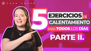 5 Ejercicios para calentar la voz todos los días  Ejercicios de calentamiento vocal  PARTE II [upl. by Sokem615]