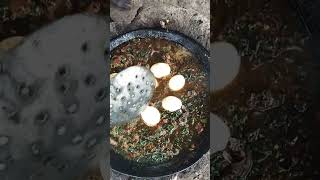 How we cook beef soupoffals boiled eggs sweetpotatoe cassava pumpkin yam leavesviralshorts [upl. by Safoelc]