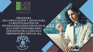 PROGRAMA DE CAPACITACIÓN Y APOYO PARA LA REINTEGRACIÓN DE TECNOLOGÍAS EDUCATIVAS EN EL AULA [upl. by Idalla943]