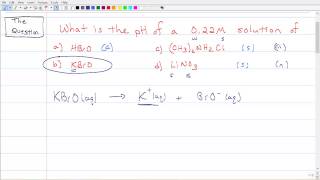 Ionic Equilibria III Hydrolysis Equilibrium Constant [upl. by Branham228]