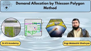 Demand Allocation by Thiessen Polygon Method  WaterGems  Dr KS Academy [upl. by Rim]