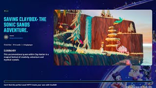 SAVING CLAYBOX Sonic Sands Adventure  Quests 2020 EP 6161 Walkthrough Gameplay The Sandbox AS4 [upl. by Carlee240]