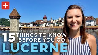 LUCERNE SWITZERLAND 15 Things To Know Before You Visit Lucerne [upl. by Schreck]