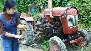 Fullvideo丨天才女孩修复1980年的拖拉机，完美的粉色机器 Genius girl restores 1980 tractor perfect pink machine丨林果儿 [upl. by Colwin]