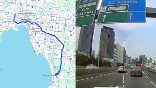 DASH CAM AUSTRALIA MELBOURNE Maribyrnong to Carrum Downs [upl. by Elleryt]